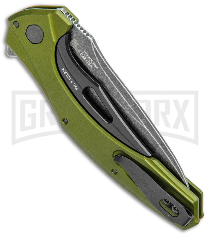Kershaw Bareknuckle Sub-Frame Lock 3.5" Knife OD Green BlackWash 3 Kershaw Bareknuckle Sub-Frame Lock 3.5" Knife OD Green BlackWash - Image 3