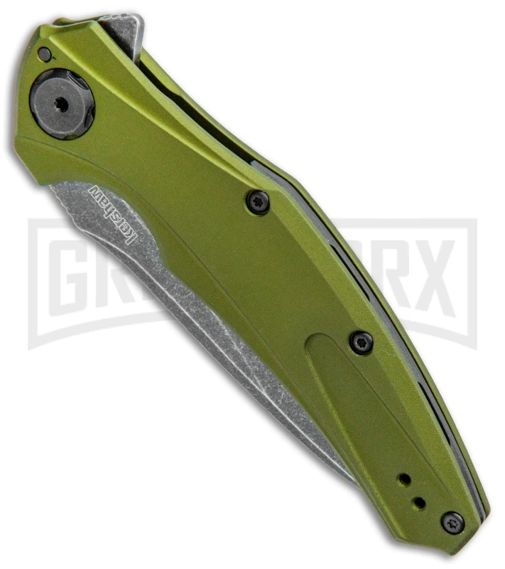 Kershaw Bareknuckle Sub-Frame Lock 3.5" Knife OD Green BlackWash 2 Kershaw Bareknuckle Sub-Frame Lock 3.5" Knife OD Green BlackWash - Image 2