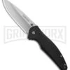 Kershaw Bowser Black Nylon Liner Lock Knife - Satin Plain