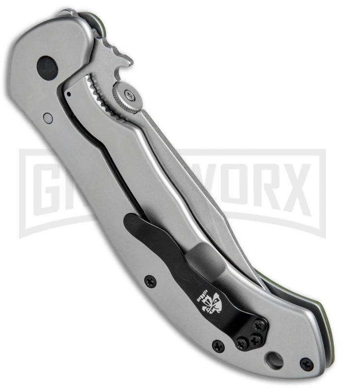 Kershaw Emerson CQC-10K Frame Lock Knife OD Green G-10 Stonewash 3 Kershaw Emerson CQC-10K Frame Lock Knife OD Green G-10 Stonewash - Image 3