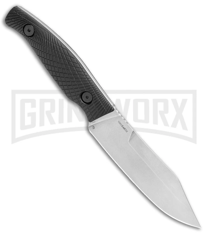 Kershaw Camp 5 Fixed Blade Knife Black FRN Stonewash Clip Point 2 Kershaw Camp 5 Fixed Blade Knife Black FRN Stonewash Clip Point - Image 2