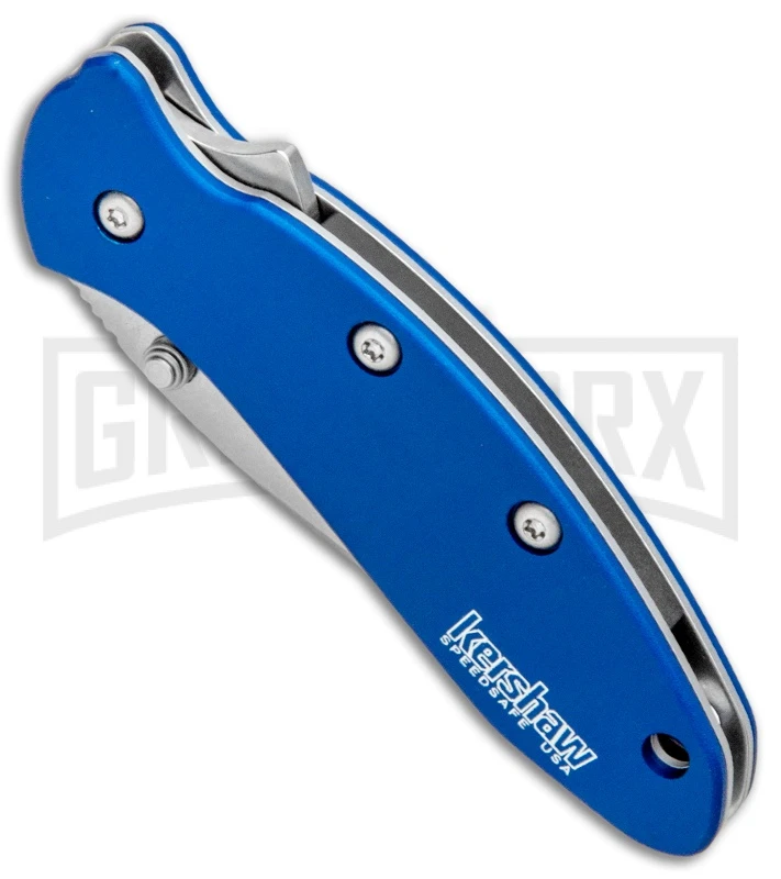 Kershaw Chive Assisted Opening 1.94" Knife Navy Blue Stonewash 2 Kershaw Chive Assisted Opening 1.94" Knife Navy Blue Stonewash - Image 2