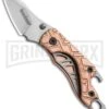 Kershaw Copper Cinder Keychain Knife Bottle Opener - Stonewash