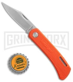 Kershaw D.W.O. Classic 3000 Orange Folding Knife - Satin Plain -Grind worx Kershaw DWO classic 3000 orange satin BHQ 11772 er size large