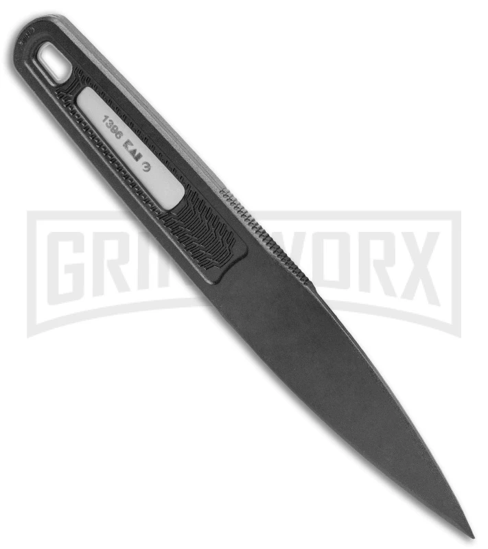 Kershaw Electron Black Fixed Blade Knife - Black Plain 2 Kershaw Electron Black Fixed Blade Knife - Black Plain - Image 2