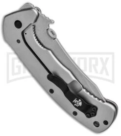 Kershaw CQC-11K D2 Frame Lock Knife Brown G-10 Stonewash Drop Point -Grind worx Kershaw Emerson CQC 11K D2 FL Brown G 10 SW 6031D2 BHQ 101840 jr side large