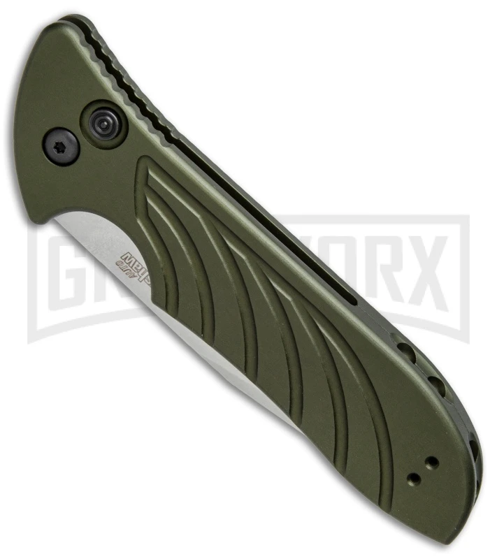 Kershaw Emerson Launch 5 OD Green Automatic Knife - Stonewash Plain 3 Kershaw Emerson Launch 5 OD Green Automatic Knife - Stonewash Plain - Image 3