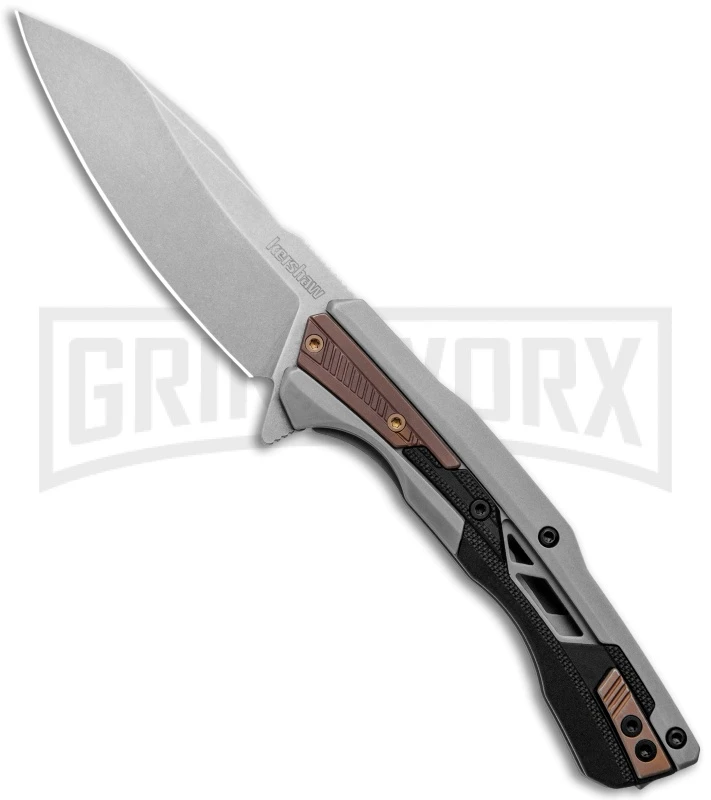 Kershaw Endgame Folding Knife - Stonewash Plain 1 Kershaw Endgame Folding Knife - Stonewash Plain