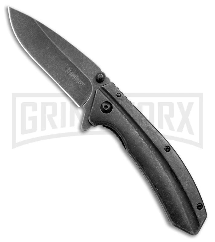 Kershaw Filter Stainless Steel Frame Lock Knife - BlackWash Plain 1 Kershaw Filter Stainless Steel Frame Lock Knife - BlackWash Plain