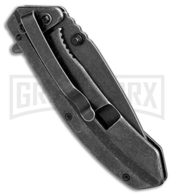 Kershaw Filter Stainless Steel Frame Lock Knife - BlackWash Plain 3 Kershaw Filter Stainless Steel Frame Lock Knife - BlackWash Plain - Image 3