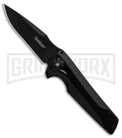 Kershaw Flythrough Frame Lock Knife Black Drop Point