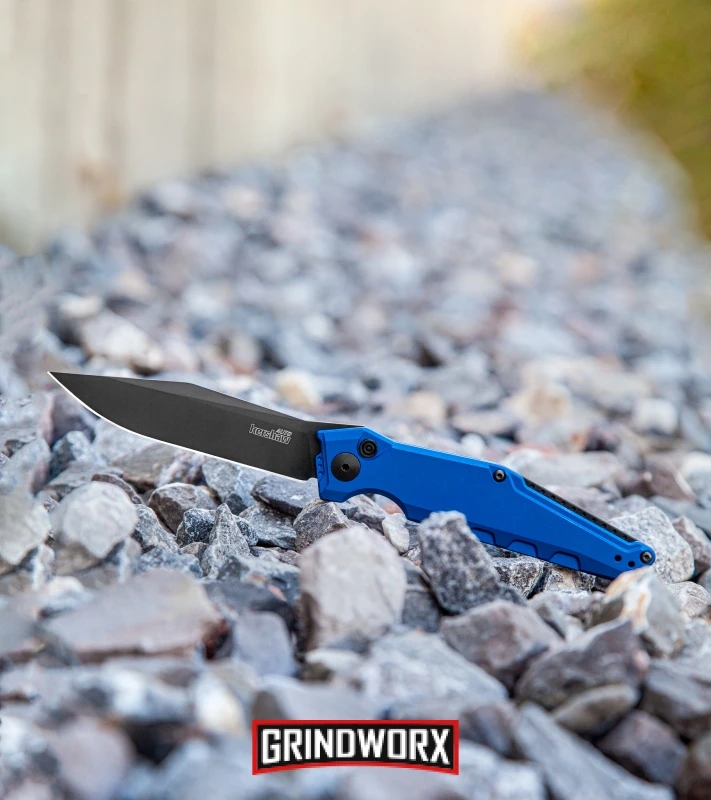 Kershaw Launch 7 Galyean Blue Automatic Knife - Black Plain 5 Kershaw Launch 7 Galyean Blue Automatic Knife - Black Plain - Image 5
