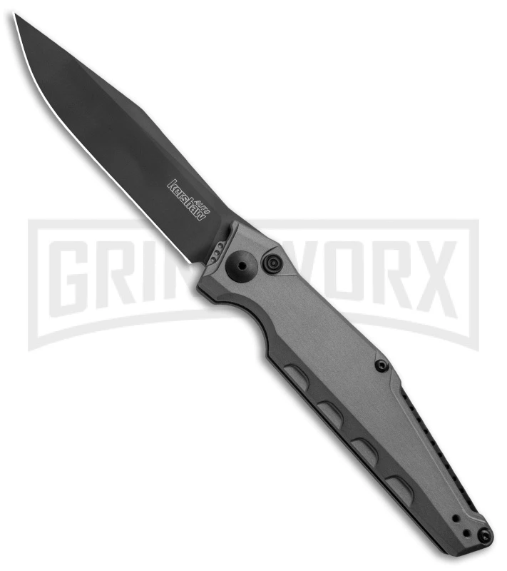 Kershaw Launch 7 Galyean Gray Automatic Knife - Black Plain 1 Kershaw Launch 7 Galyean Gray Automatic Knife - Black Plain