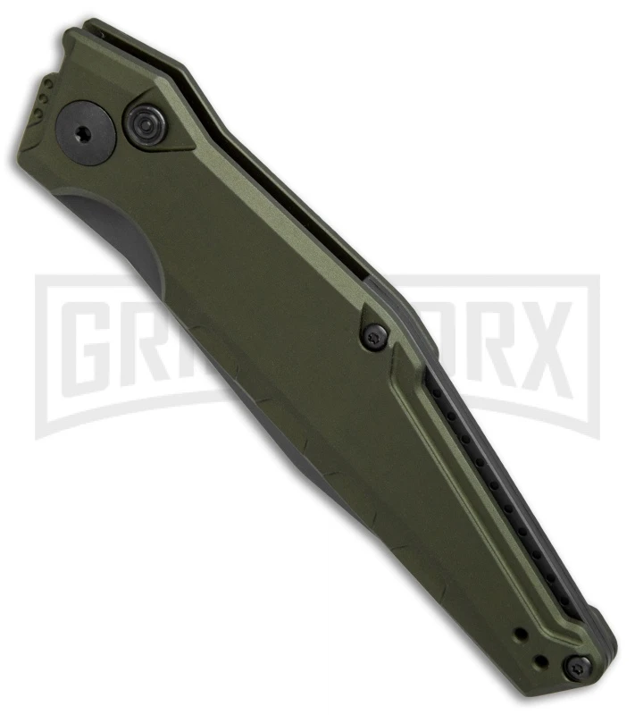 Kershaw Launch 7 Galyean OD Green Automatic Knife - Black Plain 3 Kershaw Launch 7 Galyean OD Green Automatic Knife - Black Plain - Image 3