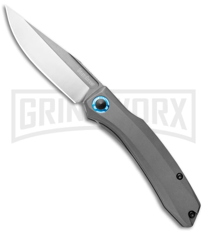Kershaw Highball Frame Lock Knife Gray Stainless Steel Satin D2 1 Kershaw Highball Frame Lock Knife Gray Stainless Steel Satin D2