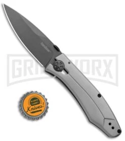 Kershaw Innuendo Frame Lock Knife Gray Black 3440 7 Kershaw Innuendo Frame Lock Knife Gray Black 3440 -Grind worx Kershaw Innuendo FL Gray Black 3440 BHQ 94086 jr bottlecap large