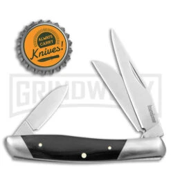Kershaw Iredale Black Micarta Slip Joint Knife - Satin Plain 7 Kershaw Iredale Black Micarta Slip Joint Knife - Satin Plain -Grind worx Kershaw Iredale SJ Black Canvas Micarta Satin BHQ 139786 jr bottlecap large