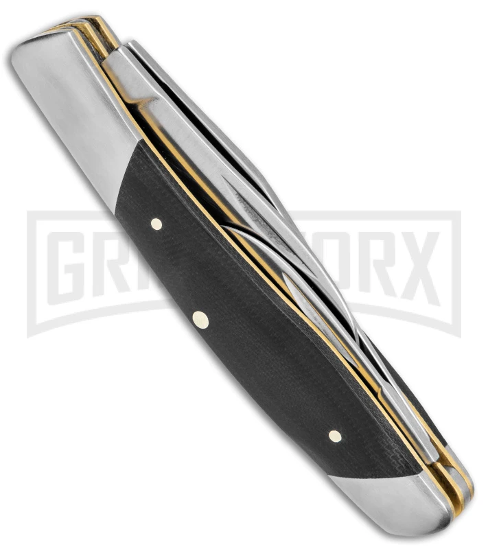 Kershaw Iredale Black Micarta Slip Joint Knife - Satin Plain 3 Kershaw Iredale Black Micarta Slip Joint Knife - Satin Plain - Image 3