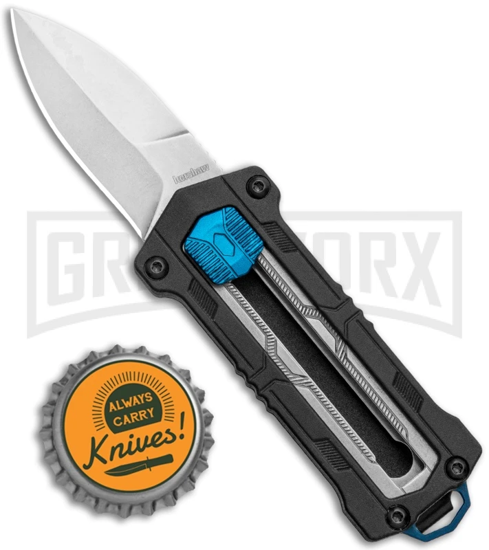 Kershaw Kapsule Manual Slide OTF Knife - Satin Plain 4 Kershaw Kapsule Manual Slide OTF Knife - Satin Plain - Image 4