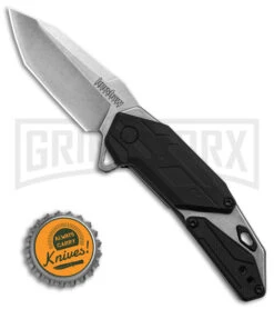 Kershaw Jetpack Black/Gray Spring Assisted Knife - Tanto Stonewash Plain 7 Kershaw Jetpack Black/Gray Spring Assisted Knife - Tanto Stonewash Plain -Grind worx Kershaw Jetpack Tanto Spring Assisted Knife Steel GFN 2in SW BHQ 139780 td size large 1