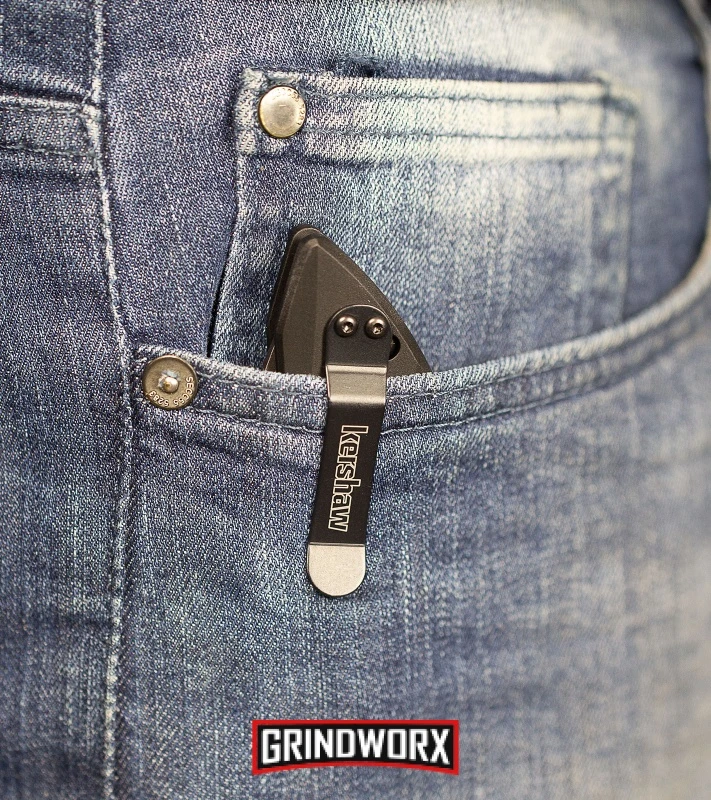 Kershaw Launch 1 Bronze Aluminum Automatic Knife - Blackwash Plain 6 Kershaw Launch 1 Bronze Aluminum Automatic Knife - Blackwash Plain - Image 6