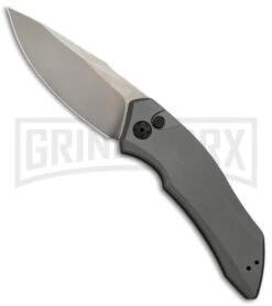 Kershaw Launch 1 Gray Automatic Knife - Gray DLC Plain