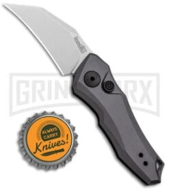 Kershaw Launch 10 Gray Automatic Knife CA Legal - Stonewash Plain 7 Kershaw Launch 10 Gray Automatic Knife CA Legal - Stonewash Plain -Grind worx Kershaw Launch 10 Auto Gray SW 7350 BHQ 94065 jr bottlecap large