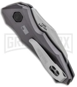 Kershaw Launch 10 Gray Automatic Knife CA Legal - Stonewash Plain 6 Kershaw Launch 10 Gray Automatic Knife CA Legal - Stonewash Plain -Grind worx Kershaw Launch 10 Auto Gray SW 7350 BHQ 94065 jr side large