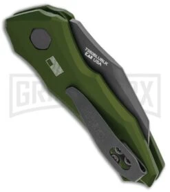 Kershaw Launch 10 Olive Green Automatic Knife CA Legal - Stonewash Plain 6 Kershaw Launch 10 Olive Green Automatic Knife CA Legal - Stonewash Plain -Grind worx Kershaw Launch 10 Auto Olive Green Black KER7350OLBLK BHQ 115105 jr side large
