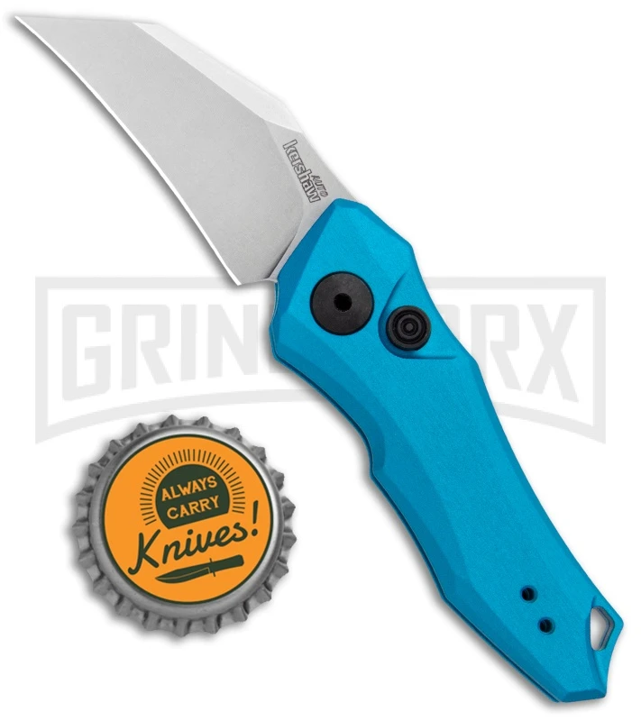Kershaw Launch 10 Teal Automatic Knife CA Legal - Stonewash Plain 4 Kershaw Launch 10 Teal Automatic Knife CA Legal - Stonewash Plain - Image 4