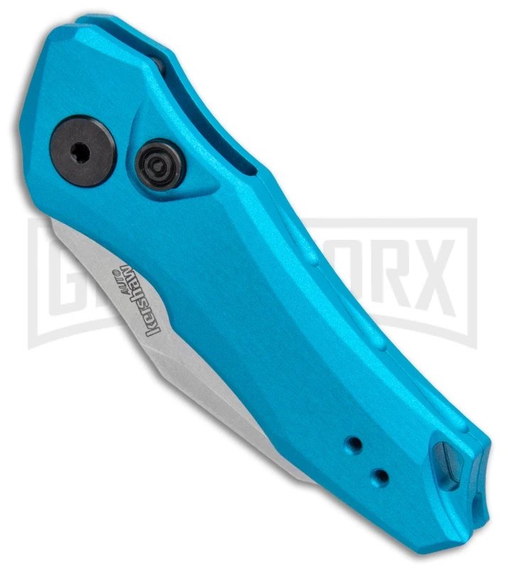 Kershaw Launch 10 Teal Automatic Knife CA Legal - Stonewash Plain 2 Kershaw Launch 10 Teal Automatic Knife CA Legal - Stonewash Plain - Image 2