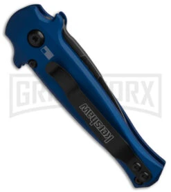 Kershaw Launch 12 CA Legal Blue/CF Mini Stiletto Automatic Knife - Black SW 6 Kershaw Launch 12 CA Legal Blue/CF Mini Stiletto Automatic Knife - Black SW -Grind worx Kershaw Launch 12 CA Legal mini Stiletto Automatic Knife Blue CF 1in Black SW BHQ 145126 td side large 1