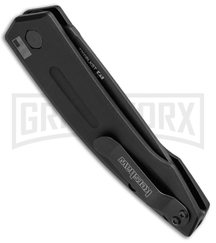 Kershaw Launch 2 Black Automatic Knife - Black Serr 3 Kershaw Launch 2 Black Automatic Knife - Black Serr - Image 3