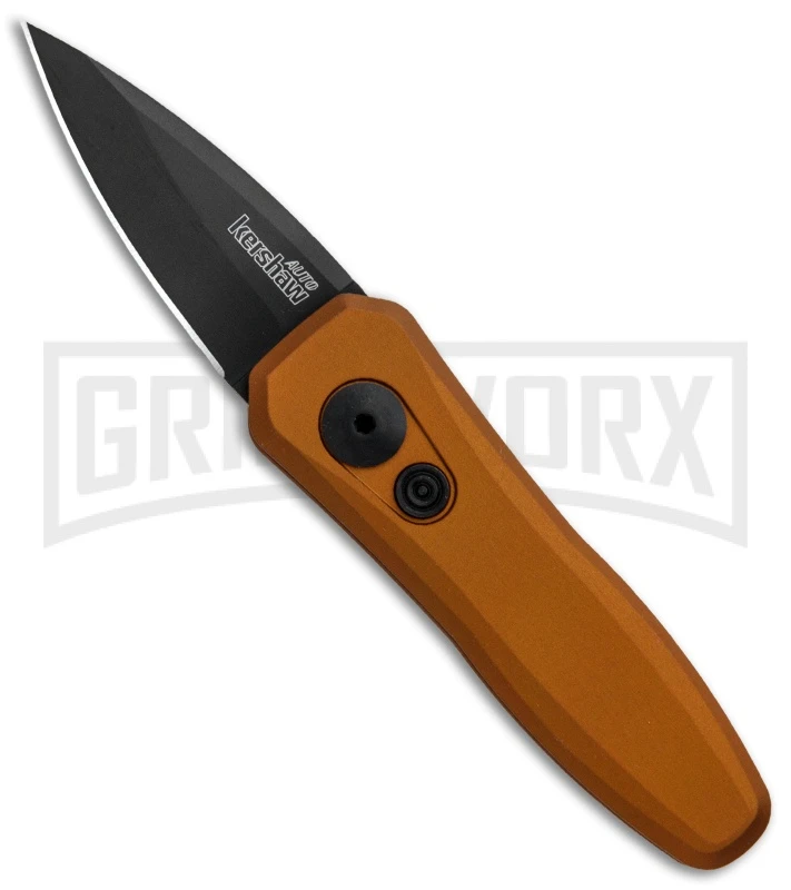 Kershaw Launch 4 Bronze Automatic Knife CA Legal - Black Plain 1 Kershaw Launch 4 Bronze Automatic Knife CA Legal - Black Plain