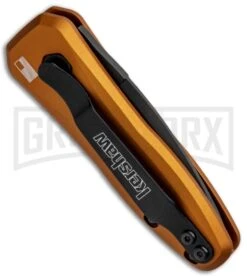 Kershaw Launch 4 Bronze Automatic Knife CA Legal - Black Plain 10 Kershaw Launch 4 Bronze Automatic Knife CA Legal - Black Plain -Grind worx Kershaw Launch 4 CA Legal Auto Bronze Black 7500EBBLK BHQ 82252 jr side large