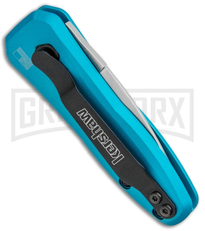 Kershaw Launch 4 Automatic Knife Teal CA Legal - Stonewash Plain 3 Kershaw Launch 4 Automatic Knife Teal CA Legal - Stonewash Plain - Image 3