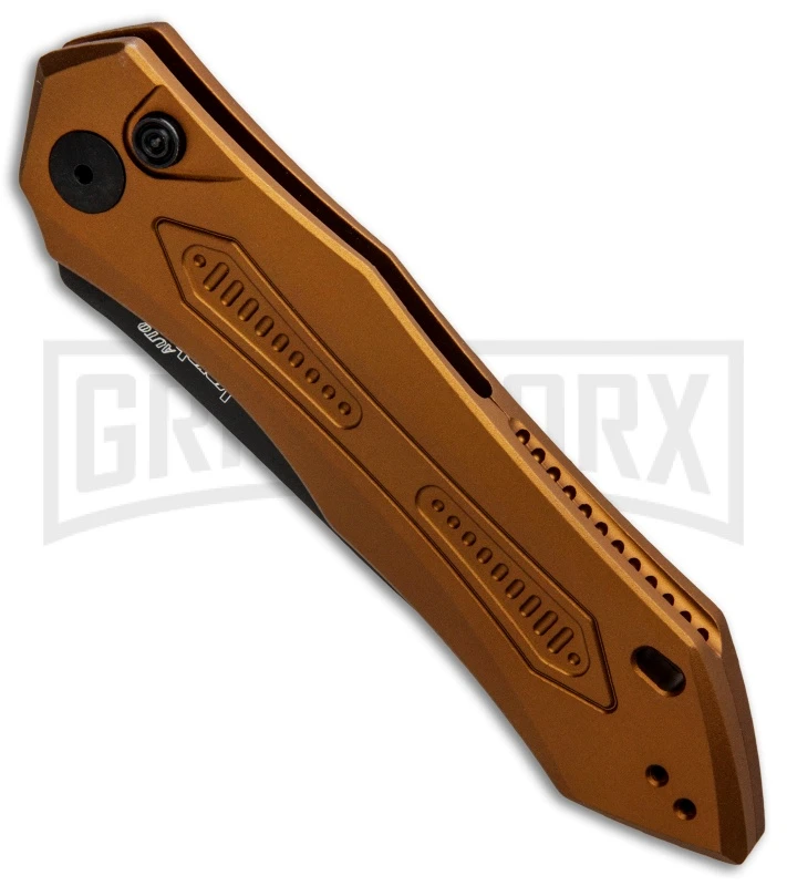 Kershaw Launch 6 Bronze Automatic Knife - Black Plain 2 Kershaw Launch 6 Bronze Automatic Knife - Black Plain - Image 2