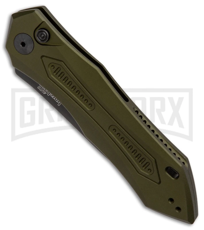 Kershaw Launch 6 OD Green Automatic Knife - Black Plain 3 Kershaw Launch 6 OD Green Automatic Knife - Black Plain - Image 3