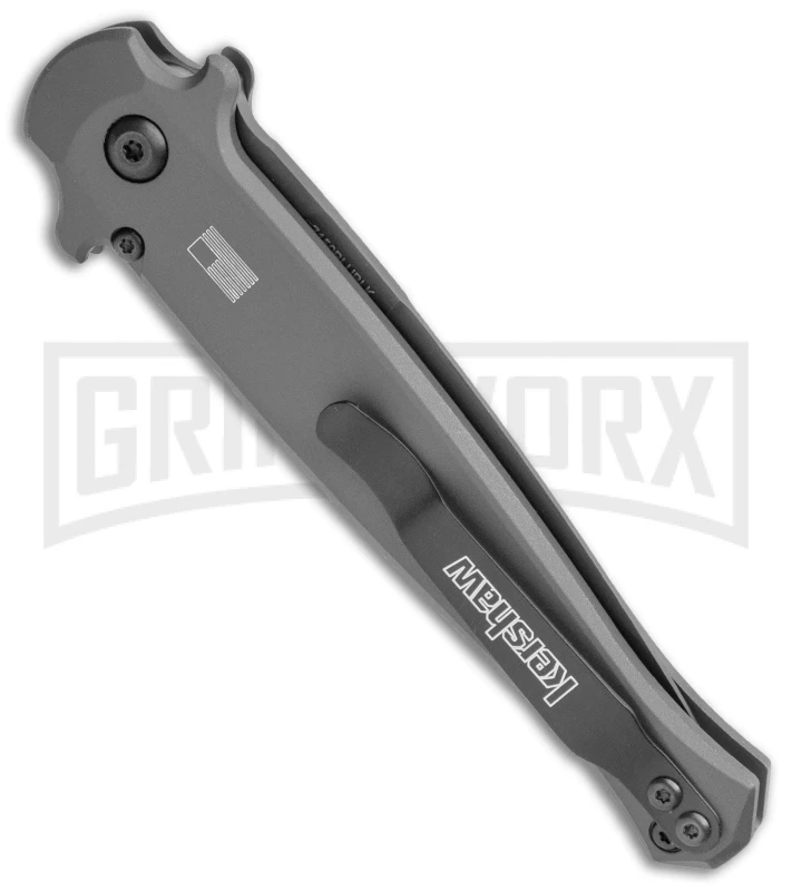 Kershaw Launch 8 Stiletto Automatic Knife Gray/CF (3.5" Black) 3 Kershaw Launch 8 Stiletto Automatic Knife Gray/CF (3.5" Black) - Image 3