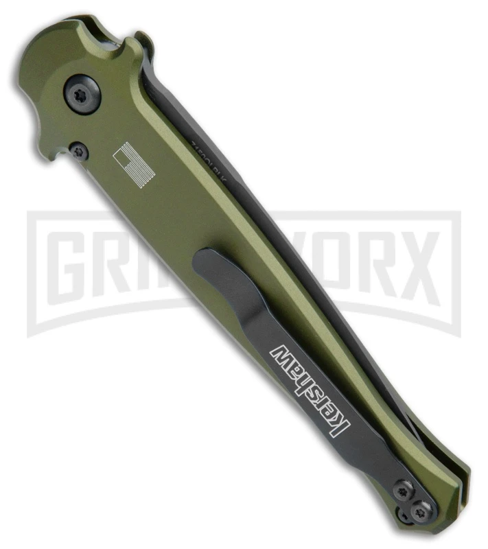 Kershaw Launch 8 Stiletto Automatic Knife Green/CF (3.5" Black) 3 Kershaw Launch 8 Stiletto Automatic Knife Green/CF (3.5" Black) - Image 3