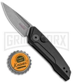 Kershaw Launch 9 Black Automatic Knife CA Legal - Stonewash Plain 9 Kershaw Launch 9 Black Automatic Knife CA Legal - Stonewash Plain -Grind worx Kershaw Launch 9 Auto Black Working Finish 7250 BHQ 94066 jr bottlecap large