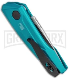 Kershaw Launch 9 Teal Automatic Knife CA Legal - Stonewash Plain 7 Kershaw Launch 9 Teal Automatic Knife CA Legal - Stonewash Plain -Grind worx Kershaw Launch 9 Auto Blue Working KER7250TEALSW BHQ 115103 jr side large 1