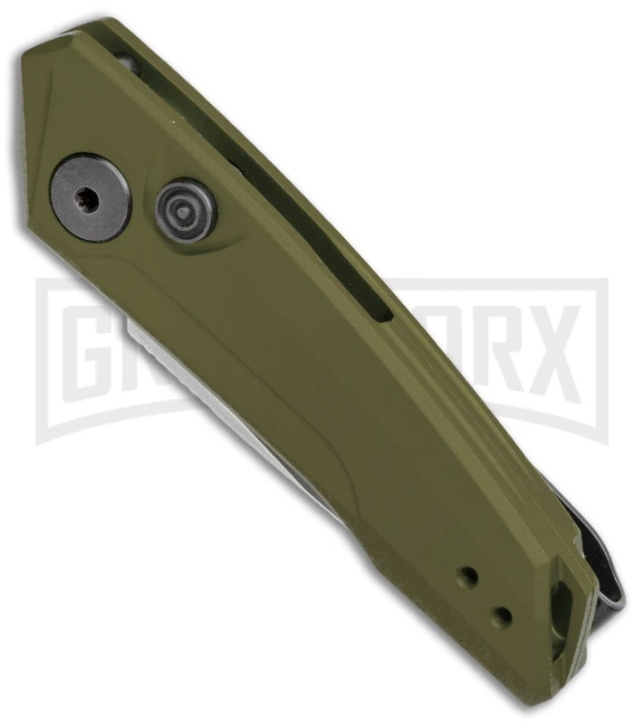 Kershaw Launch 9 OD Green Automatic Knife CA Legal - Stonewash Plain 2 Kershaw Launch 9 OD Green Automatic Knife CA Legal - Stonewash Plain - Image 2