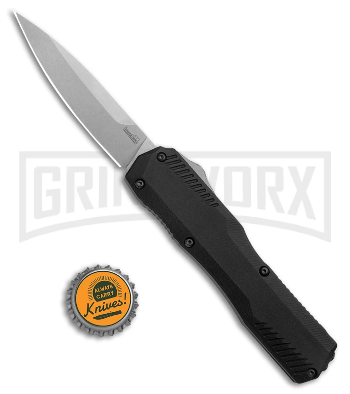 Kershaw Livewire Black Aluminum D/A OTF Automatic Knife - SW Plain 4 Kershaw Livewire Black Aluminum D/A OTF Automatic Knife - SW Plain - Image 4