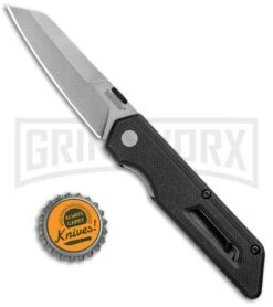 Kershaw Mixtape Liner Lock Knife Black GFN - Stonewash -Grind worx Kershaw Mixtape LL Black GFN SW 2050 BHQ 94088 jr bottlecap large