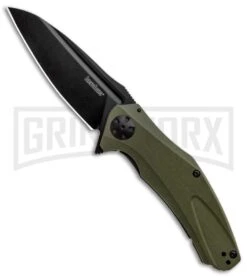 Kershaw Natrix XL Sub-Frame Lock Knife OD Green G-10 Black Drop Point
