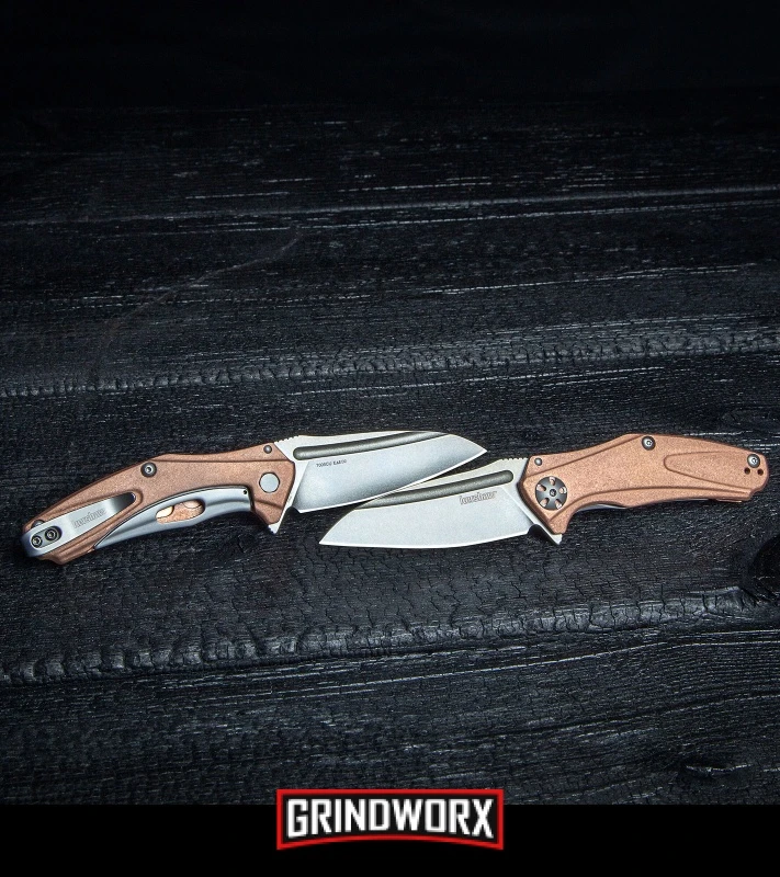 Kershaw Mini Natrix Sub-Frame Lock Knife Copper - Stonewash D2 6 Kershaw Mini Natrix Sub-Frame Lock Knife Copper - Stonewash D2 - Image 6