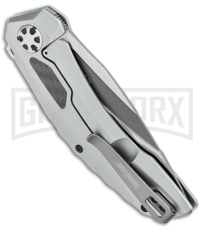 Kershaw Norad Frame Lock Knife Stainless Steel Satin Drop Point 3 Kershaw Norad Frame Lock Knife Stainless Steel Satin Drop Point - Image 3