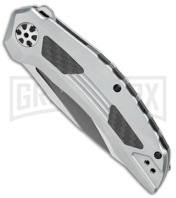 Kershaw Norad Frame Lock Knife Stainless Steel Satin Drop Point 2 Kershaw Norad Frame Lock Knife Stainless Steel Satin Drop Point - Image 2
