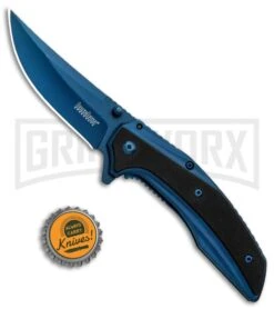 Kershaw Outright A/O Frame Lock Knife Blue/Black G-10 Blue 8320 7 Kershaw Outright A/O Frame Lock Knife Blue/Black G-10 Blue 8320 -Grind worx Kershaw Outright AO FL Blue Black G 10 Blue 8320 BHQ 80595 jr bottlecap large